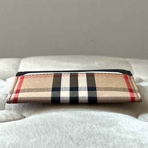 Burberry Check Card Case in Black - Picture 7 of 9